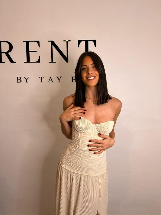 Double Time Pleat Dress