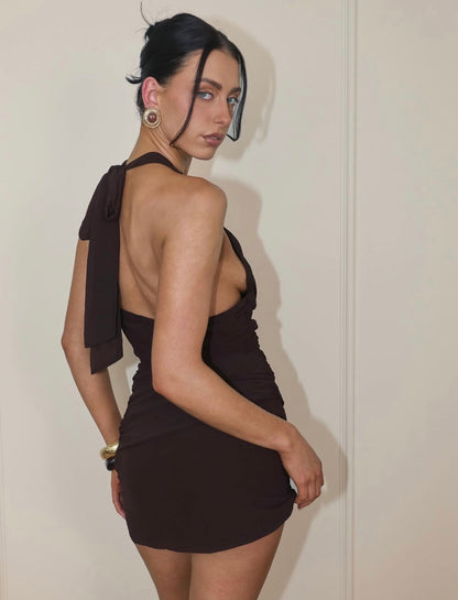 Arabella Mini Dress - Cacao