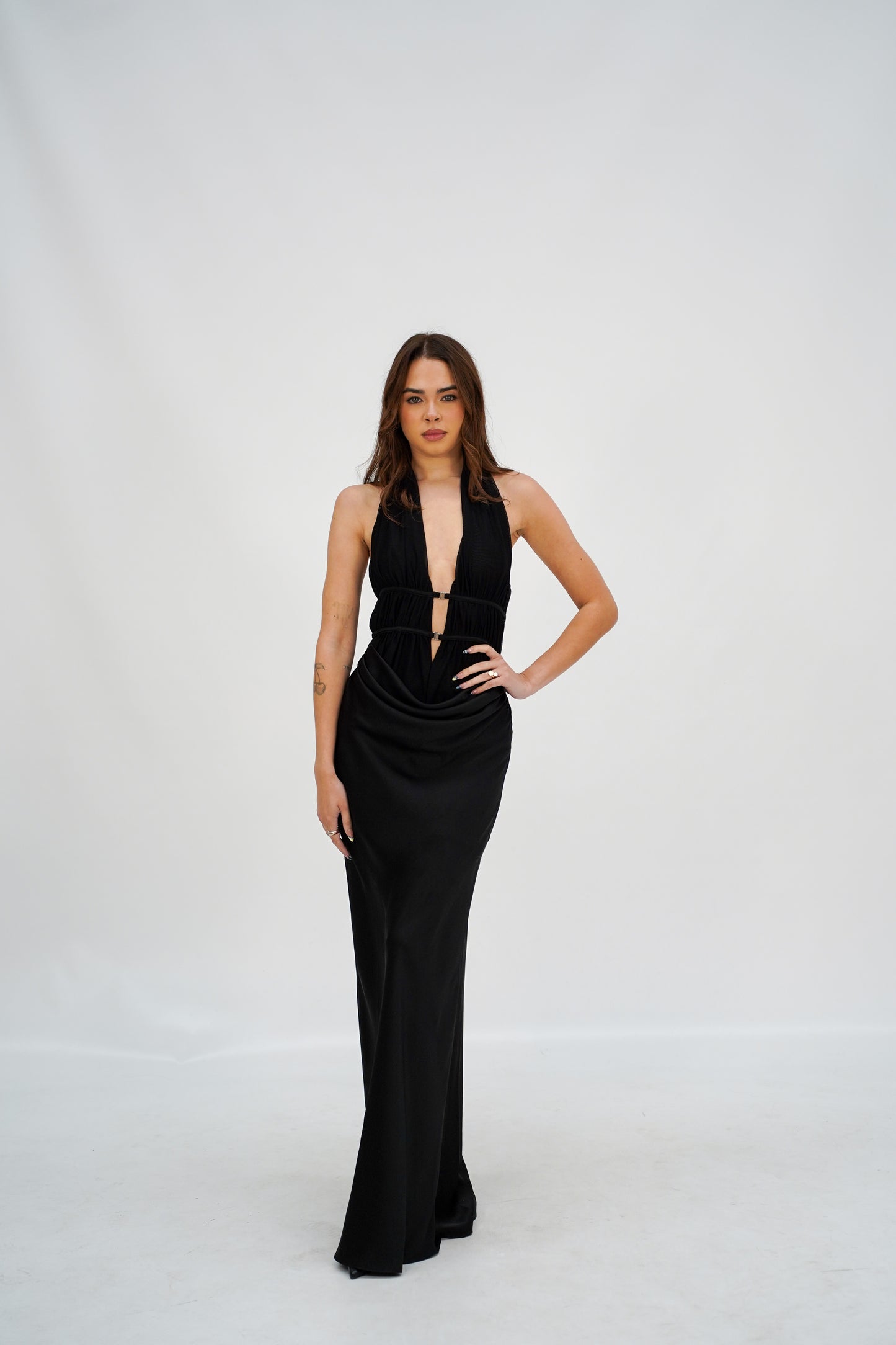 Celine Satin Maxi Dress