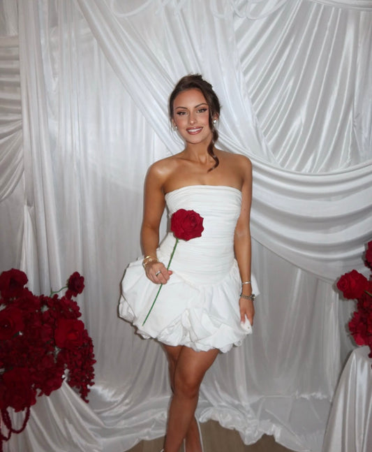 Violette Bubble Hem Mini Dress