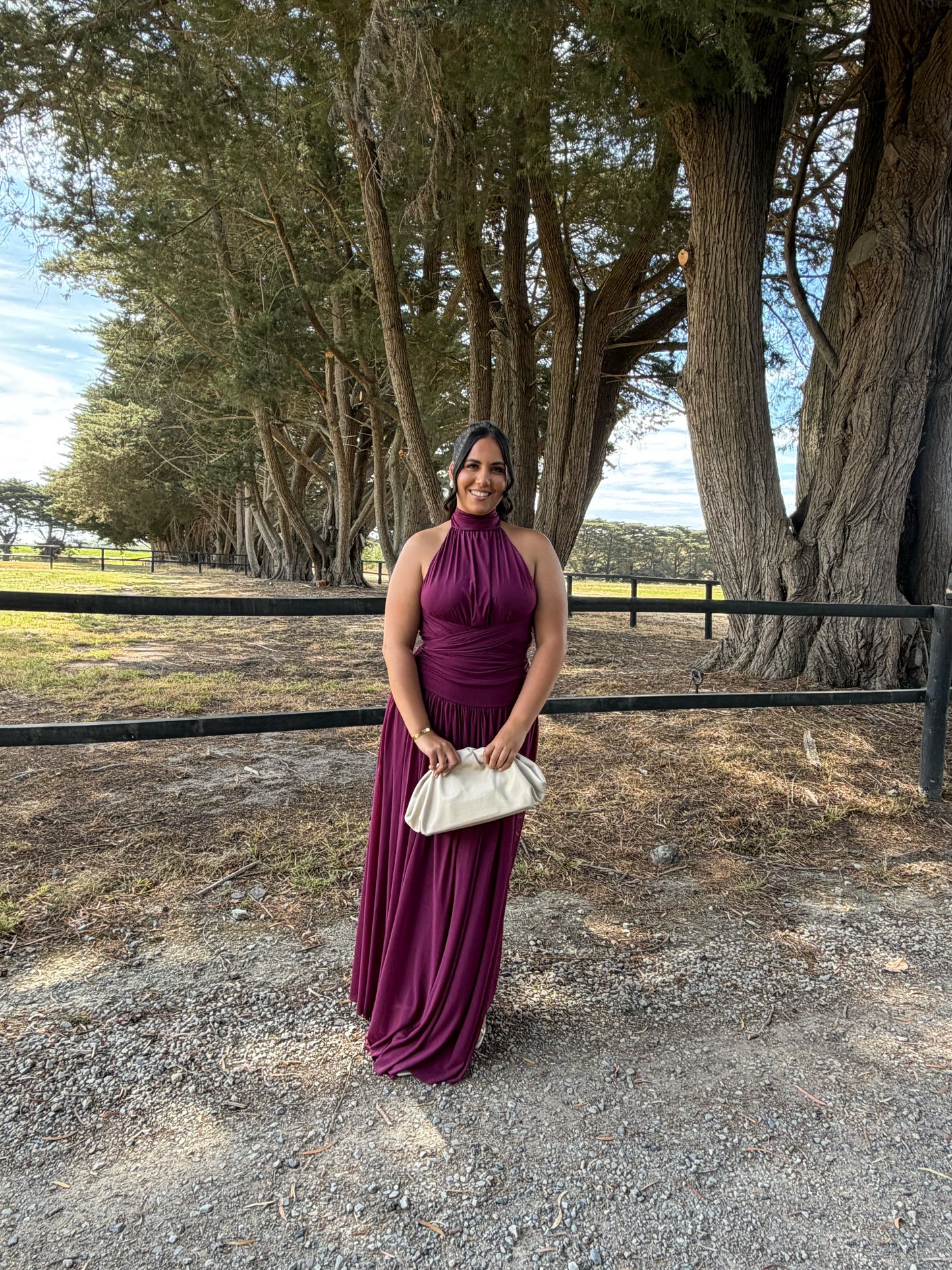 Verity Gown - Burgundy