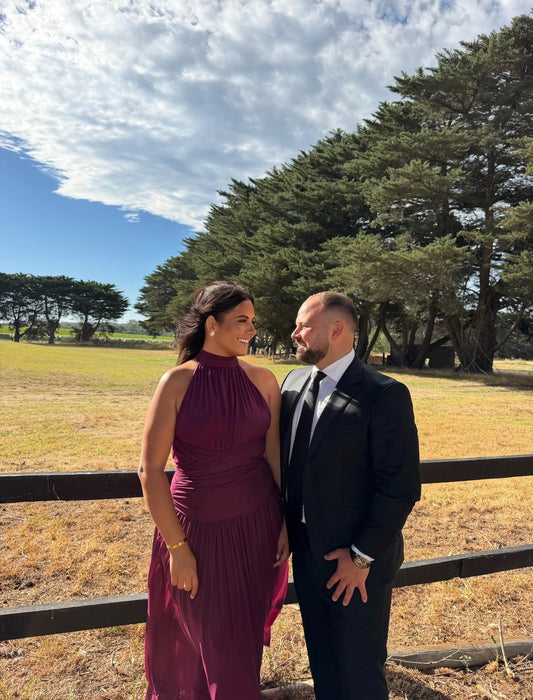 Verity Gown - Burgundy