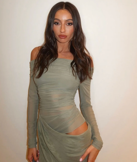 Yasmin Off-Shoulder Maxi Dress