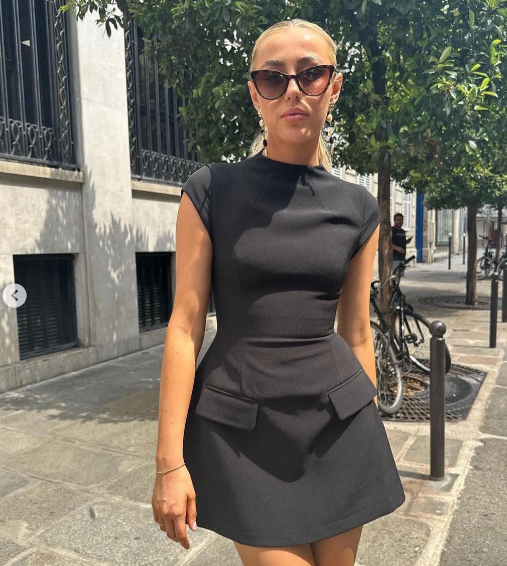 Cap Sleeve Mini Dress