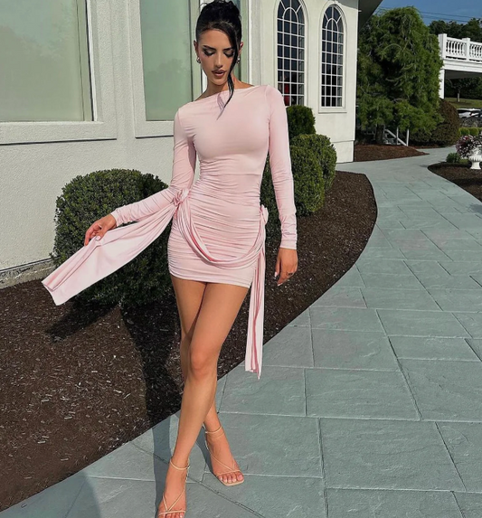 Glory Mini Dress - Blush