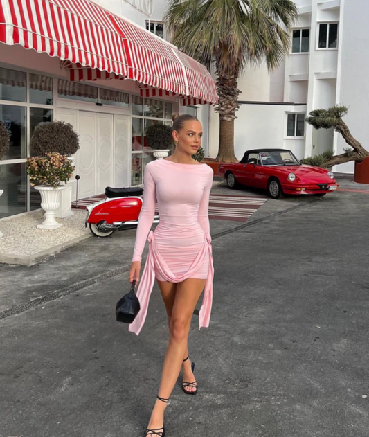 Glory Mini Dress - Blush