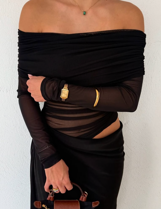 Yasmin Off-Shoulder Maxi Dress